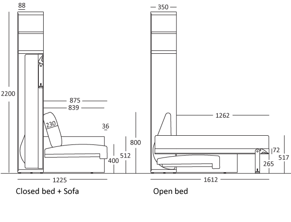 Oplapbed Circe Sofa3 BedHabits